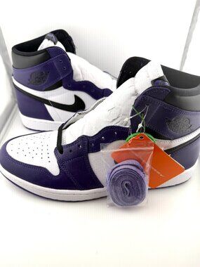 NWT NIKE AIR JORDAN 1 RETRO HIGH OG "COURT PURPLE"!!!   SIZE 12.5 MEN'S!